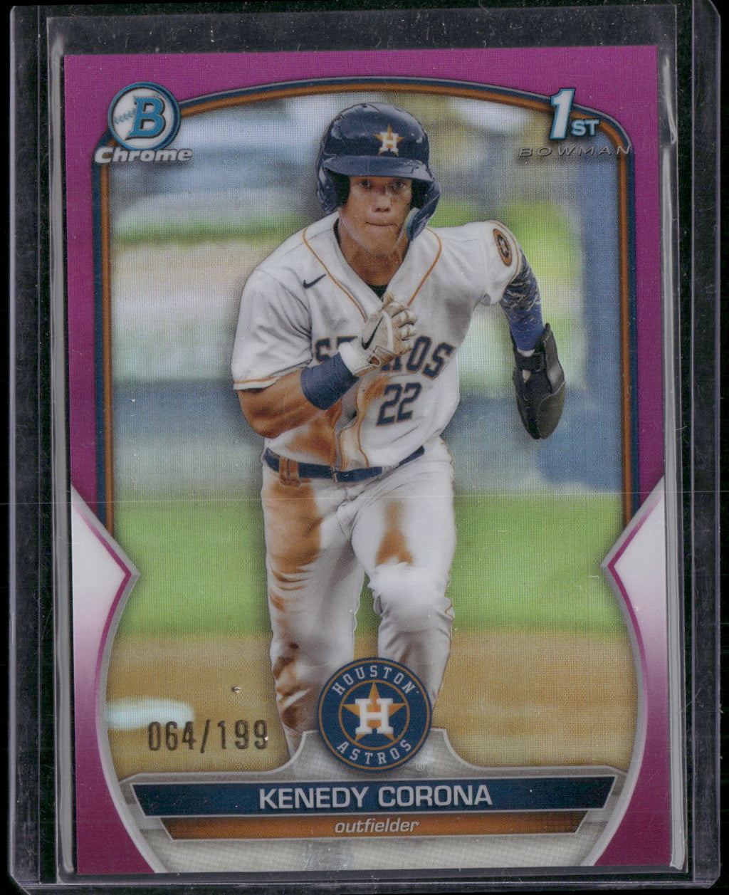 2023 Bowman #BCP-148 Kenedy Corona Chrome Prospects Fuchsia Lunar #/199