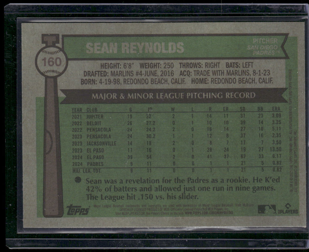 2025 Topps Heritage #160 Sean Reynolds Chrome