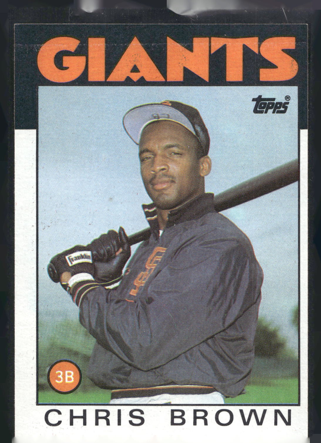 1986 Topps #383 Chris Brown