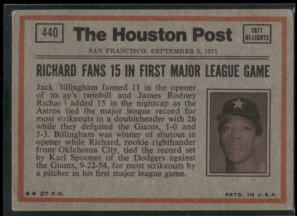 1972 Topps #440 Billy Williams