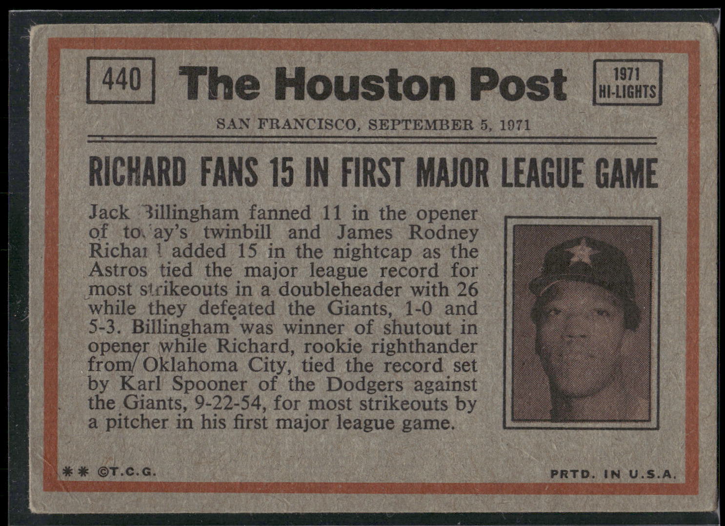 1972 Topps #440 Billy Williams