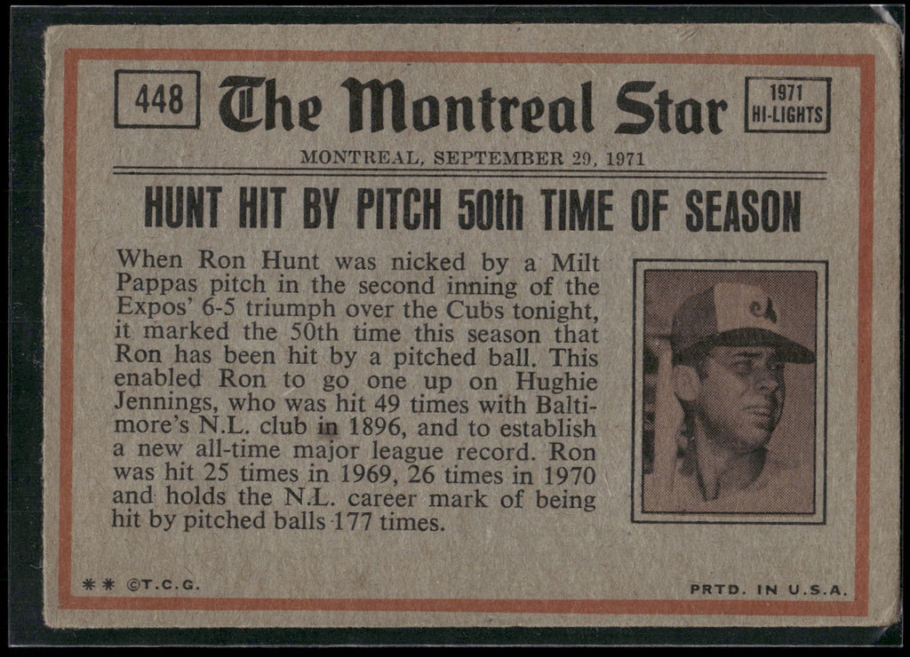 1972 Topps #448 Willie Stargell