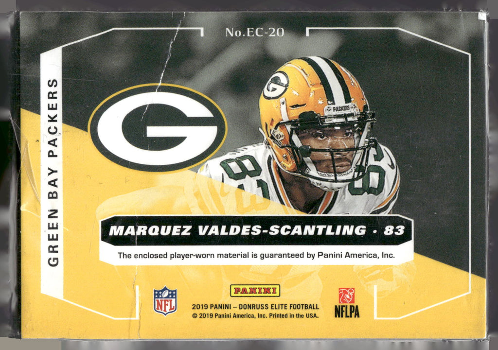 2019 Donruss Elite #EC-20 Marquez Valdes-Scantling Elite Coverage
