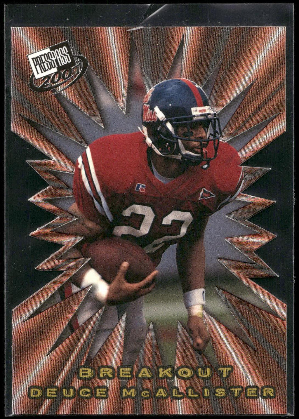 2001 Press Pass #B8 Deuce McAllister Breakout