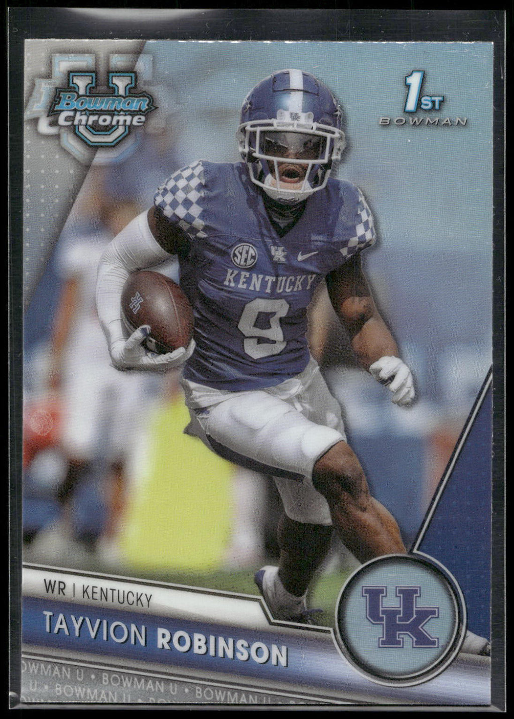 2023 Bowman University Chrome #12 Tayvion Robinson Refractor