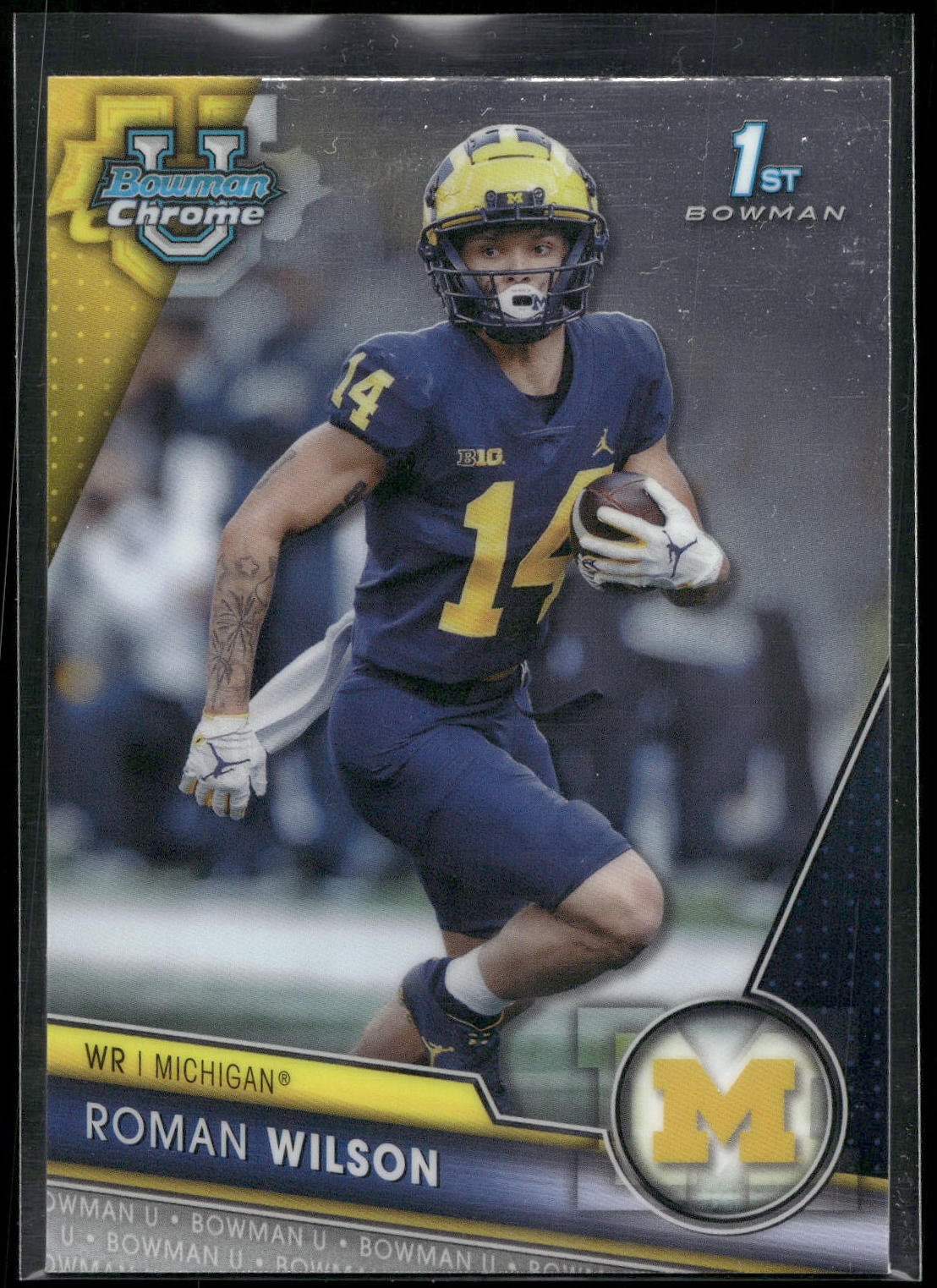 2023 Bowman University Chrome #169 Roman Wilson
