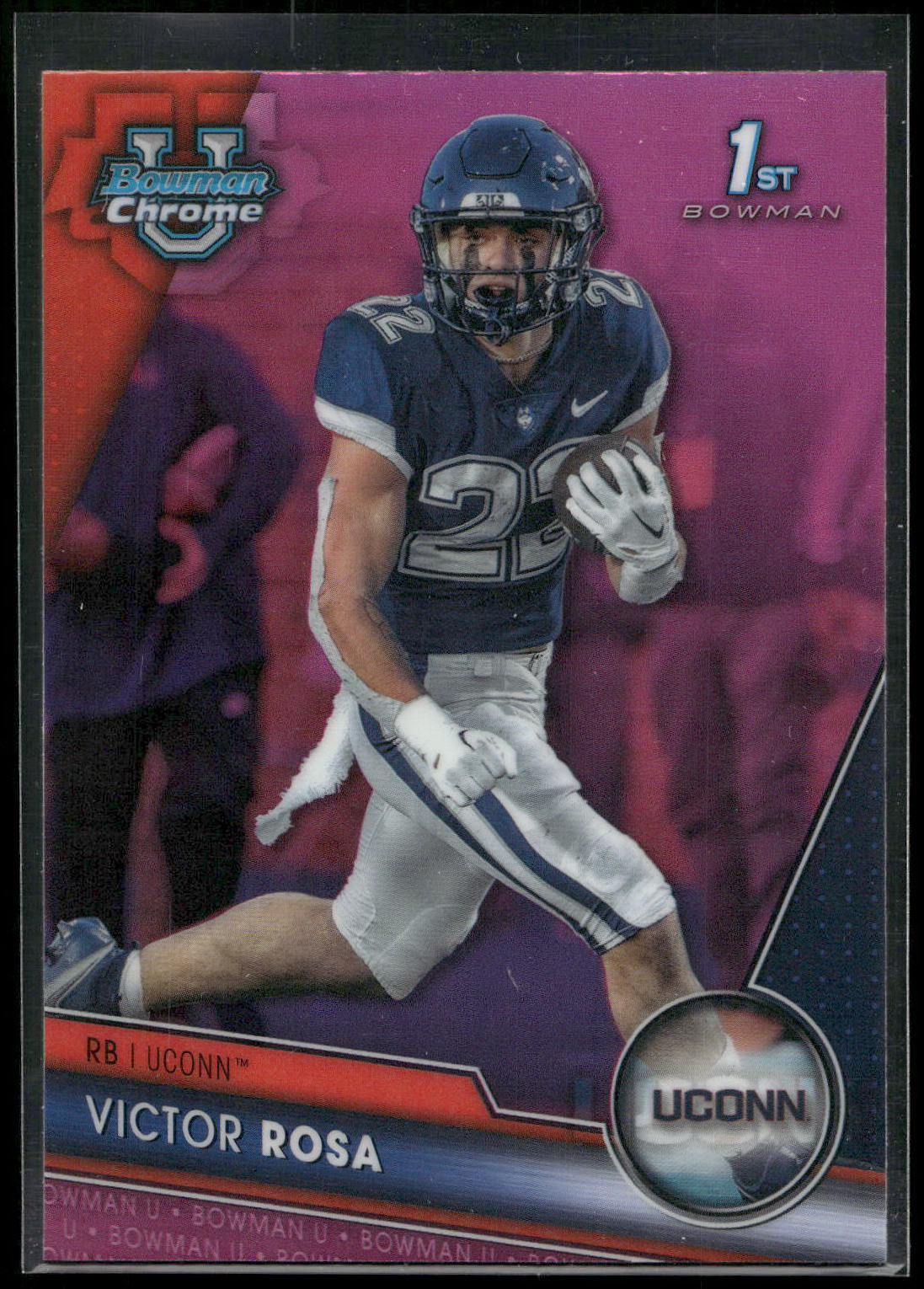 2023 Bowman University Chrome #186 Victor Rosa Pink Refractor