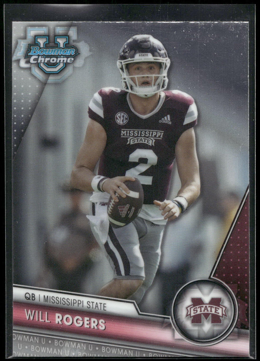 2023 Bowman University Chrome #179 Will Rogers