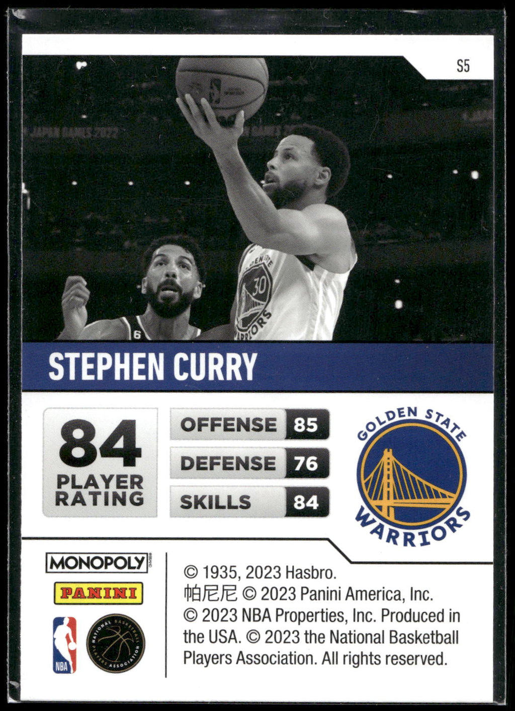 2022-23 Panini Prizm Monopoly #S5 Stephen Curry Starter Deck