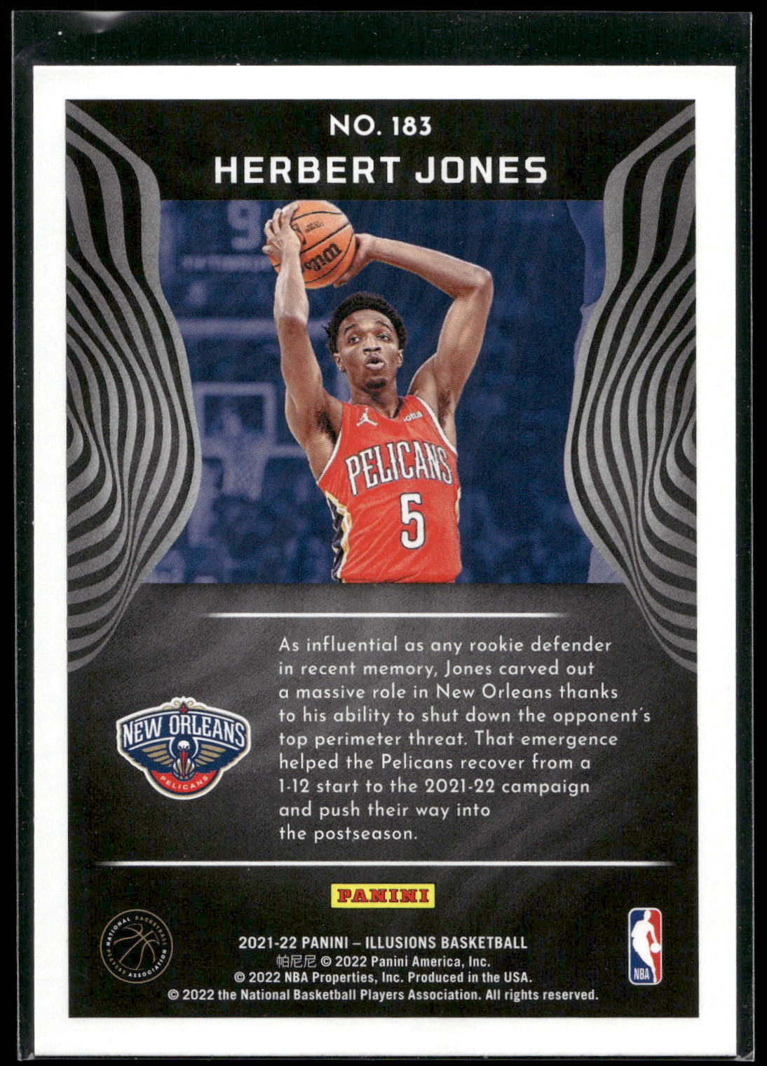 2021-22 Panini Illusions #183 Herbert Jones