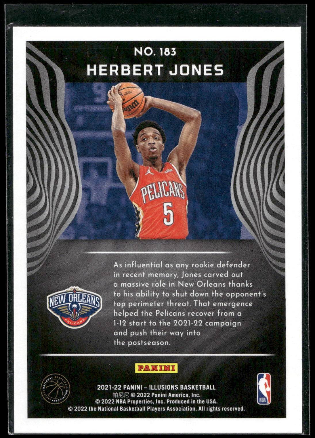 2021-22 Panini Illusions #183 Herbert Jones