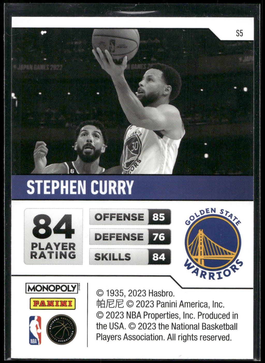 2022-23 Panini Prizm Monopoly #S5 Stephen Curry Starter Deck