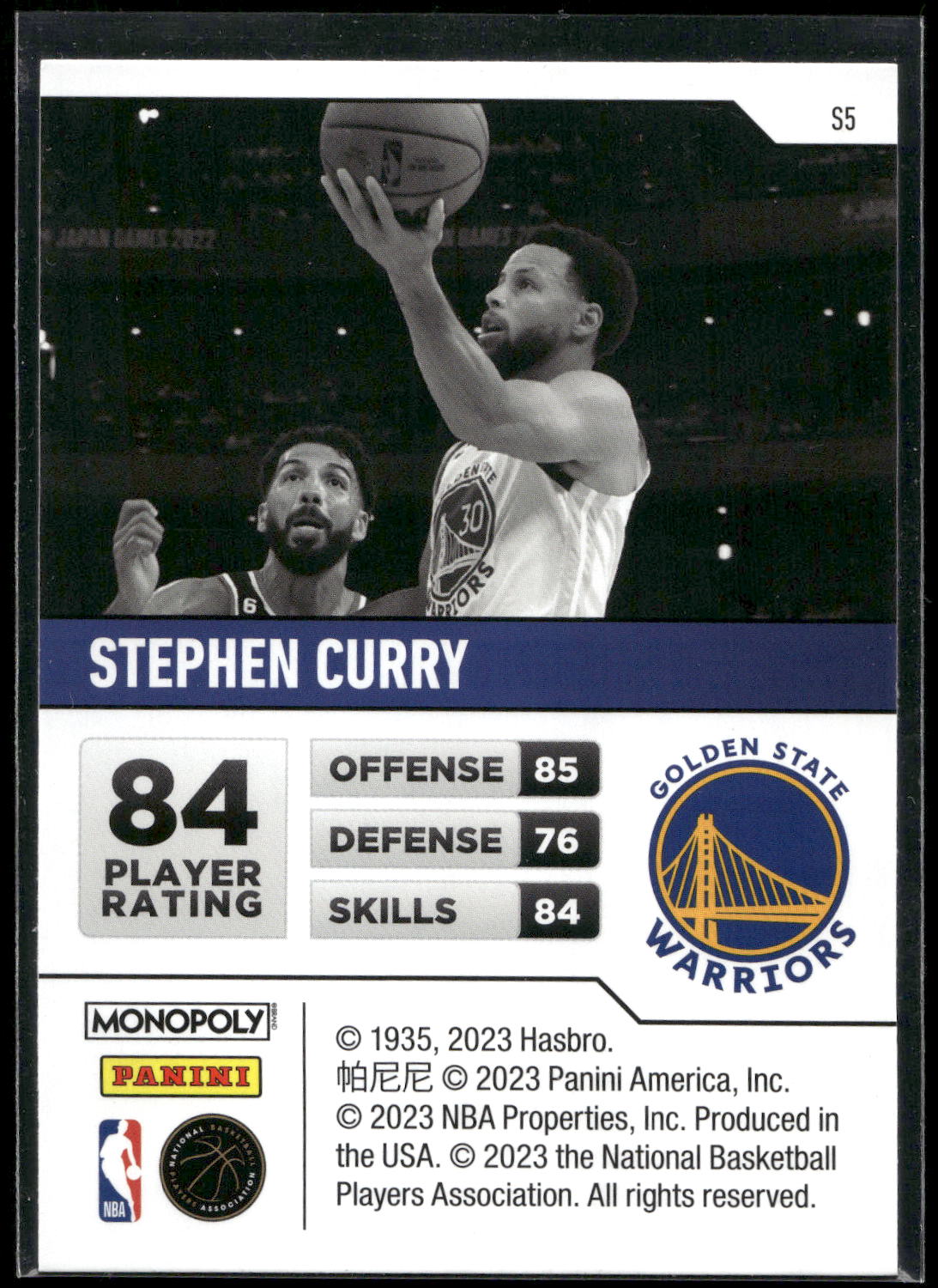 2022-23 Panini Prizm Monopoly #S5 Stephen Curry Starter Deck