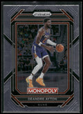 2022-23 Panini Prizm Monopoly #72 Deandre Ayton Monopoly Black Classic Icons