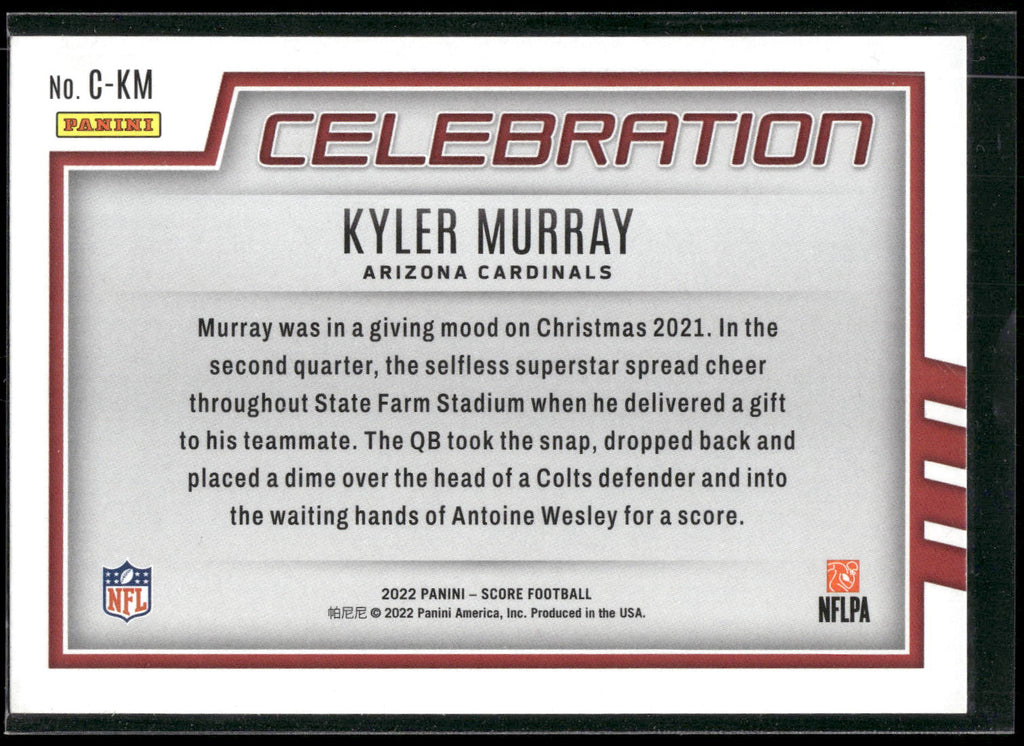 2022 Score #C-KM Kyler Murray Celebration