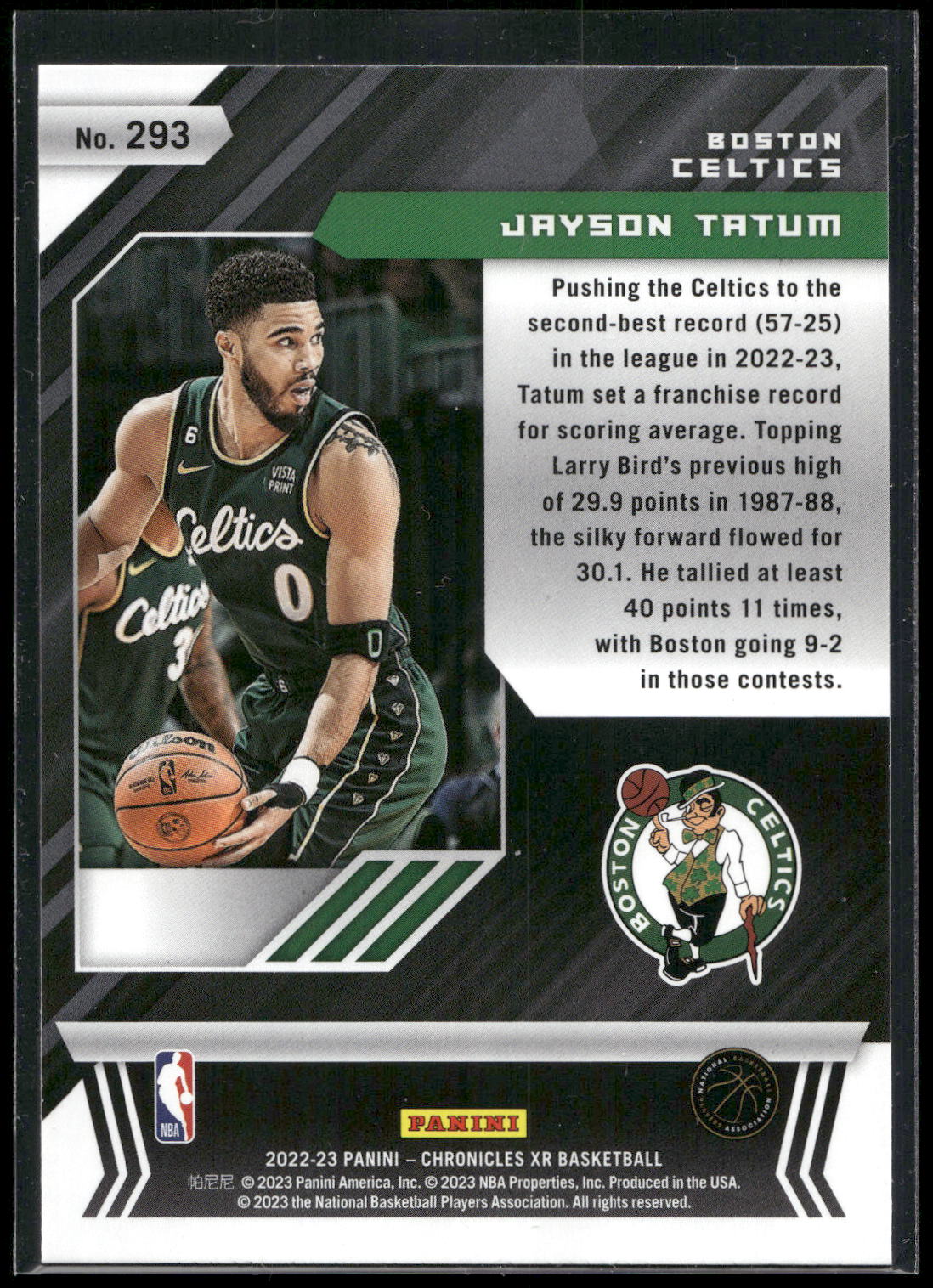 2022-23 Panini Chronicles #293 Jayson Tatum