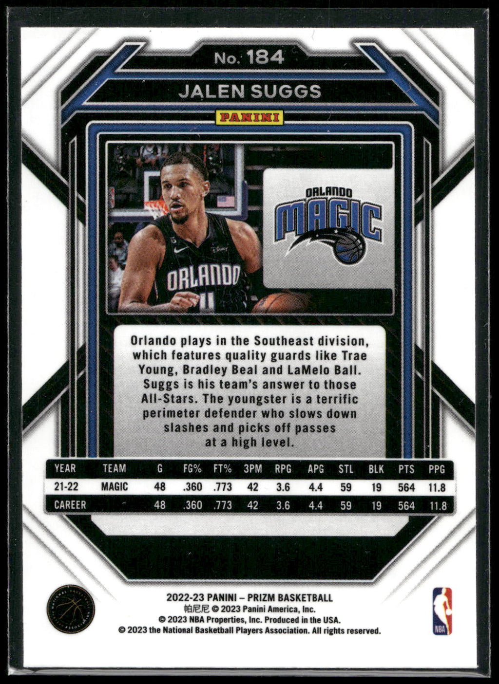 2022-23 Panini Prizm #184 Jalen Suggs