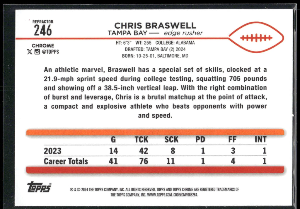 2024 Topps Chrome #246 Chris Braswell