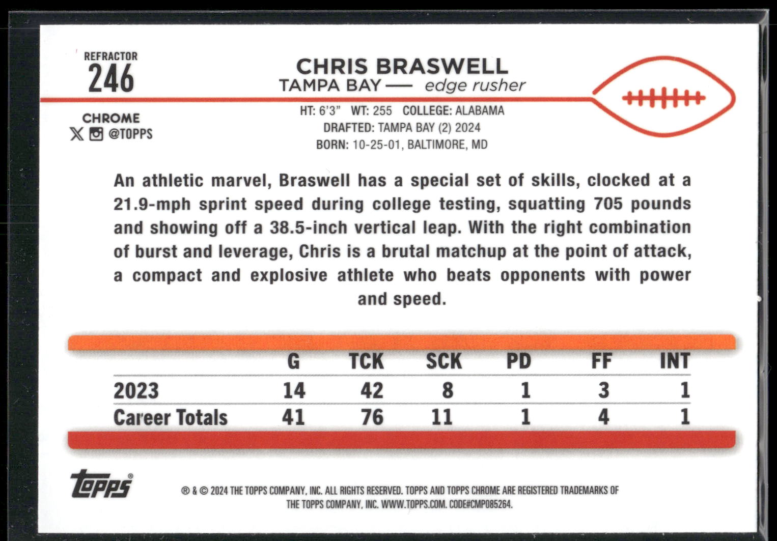2024 Topps Chrome #246 Chris Braswell