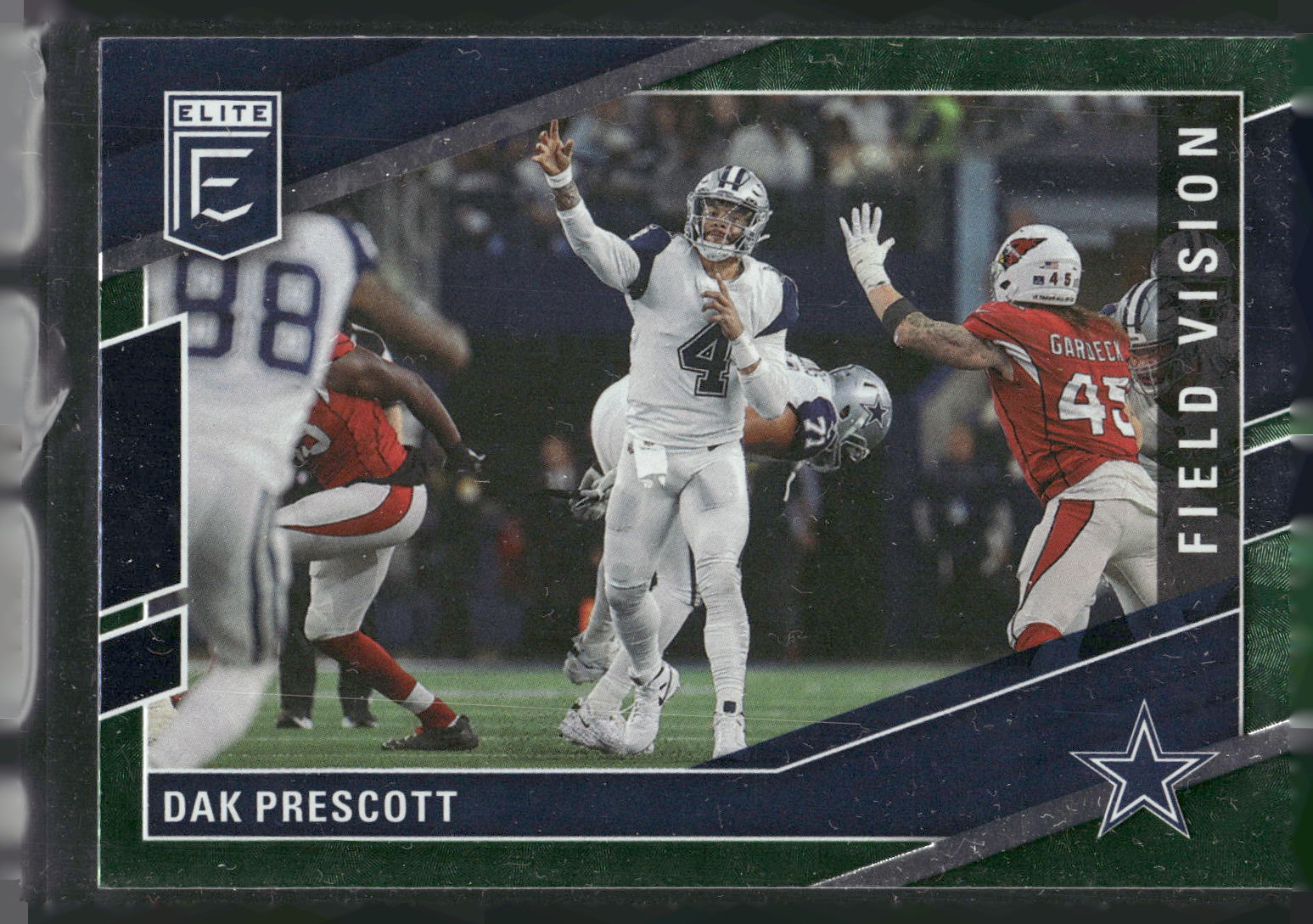 2022 Donruss Elite #FV6 Dak Prescott Field Vision Green