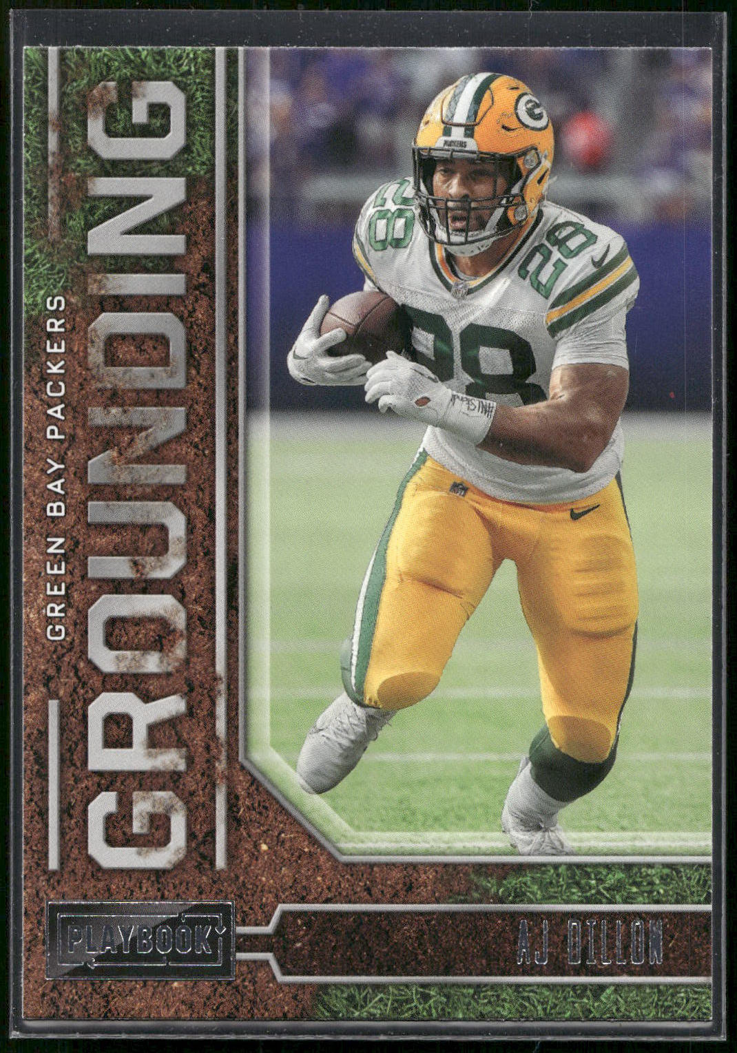 2022 Panini Playbook #G-15 AJ Dillon Grounding