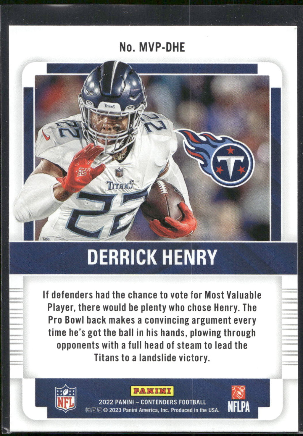2022 Panini Contenders #MVP-DHE Derrick Henry MVP Contenders