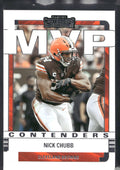 2022 Panini Contenders #MVP-NCH Nick Chubb MVP Contenders