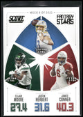 2022 Score #FS9 Elijah Moore / Justin Herbert / James Conner Fantasy Stars