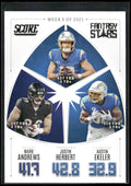 2022 Score #FS5 Mark Andrews / Justin Herbert / Austin Ekeler Fantasy Stars