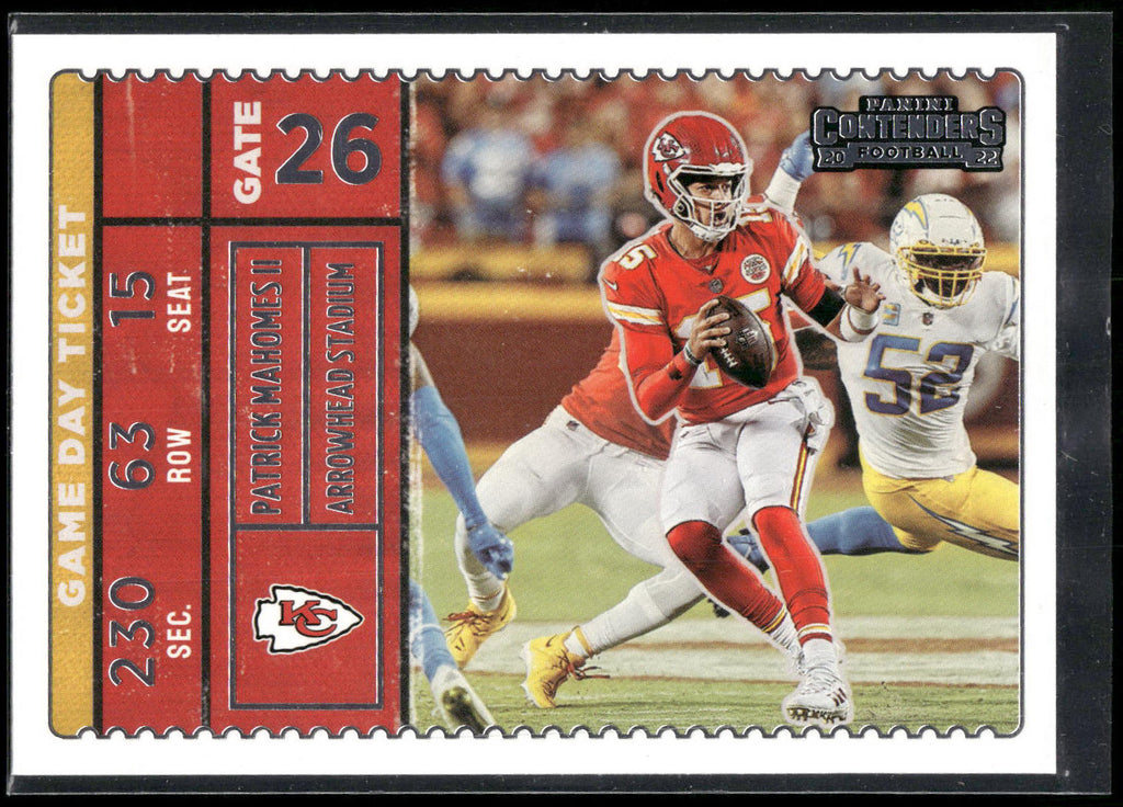 2022 Panini Contenders - Game Day Ticket #GDT-PMA Patrick Mahomes II
