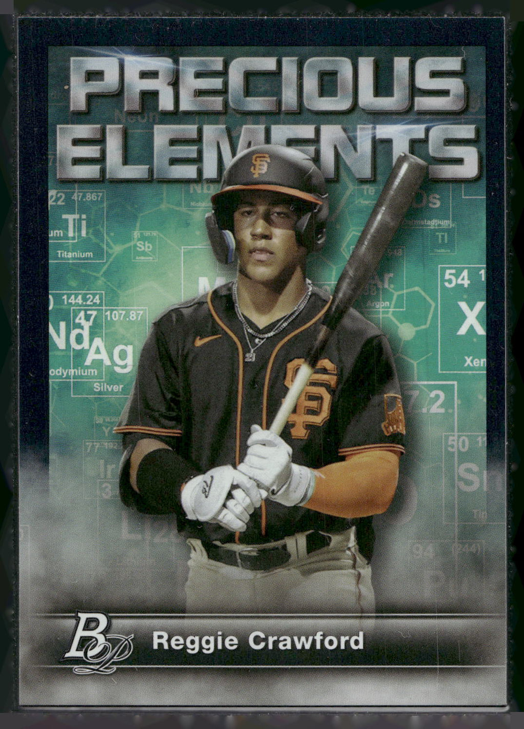 2023 Bowman Platinum #PE-20 Reggie Crawford Precious Elements