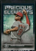 2023 Bowman Platinum #PE-26 Justin Crawford Precious Elements