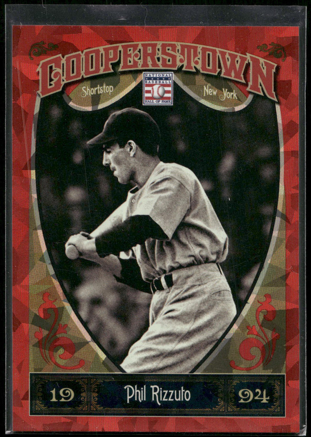 2013 Panini Cooperstown #59 Phil Rizzuto Red Crystal #/399