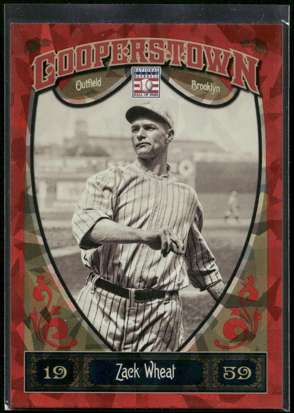 2013 Panini Cooperstown #22 Zack Wheat Red Crystal #/399