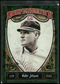 2013 Panini Cooperstown #7 Walter Johnson Green Crystal