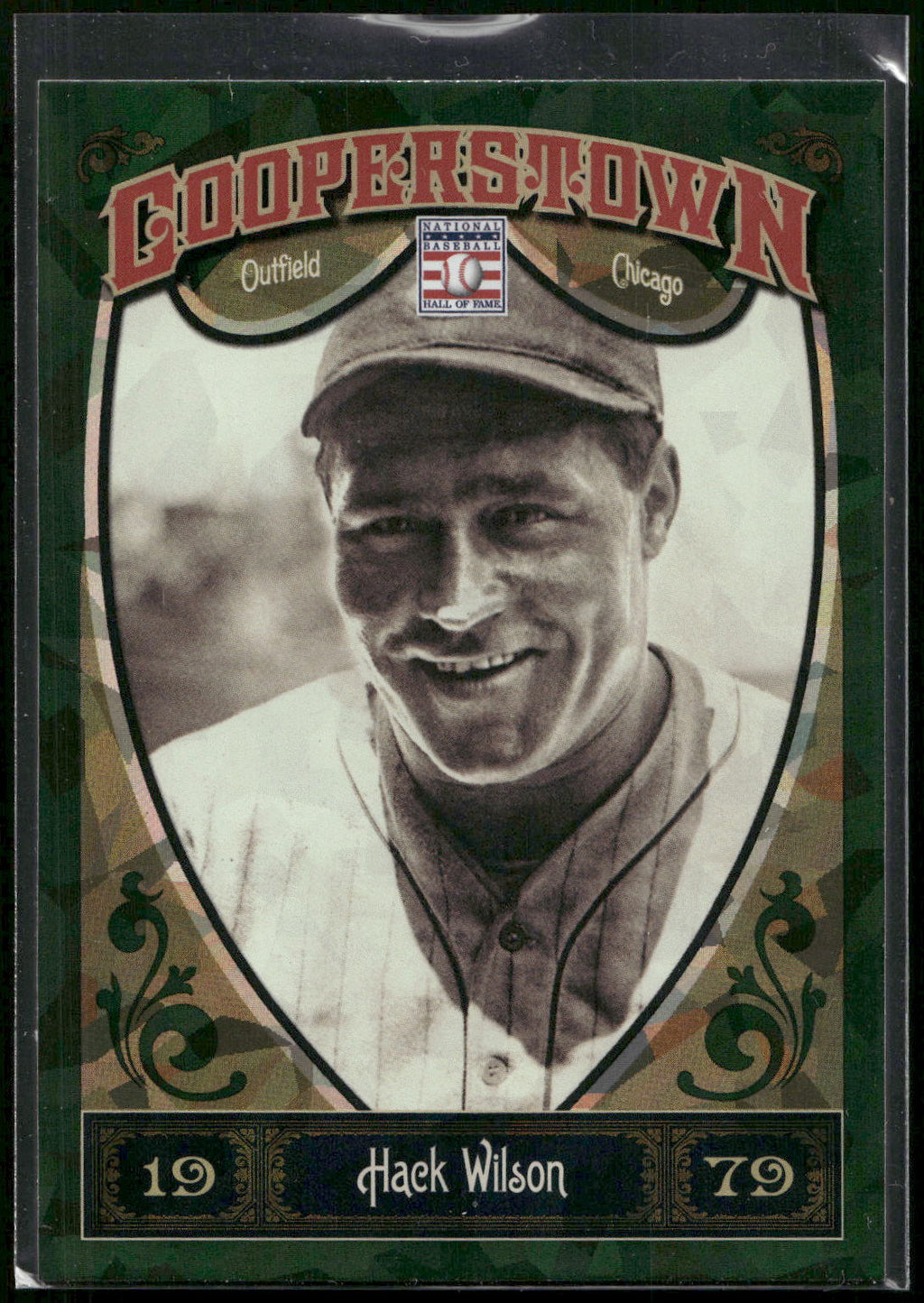 2013 Panini Cooperstown #23 Hack Wilson Green Crystal