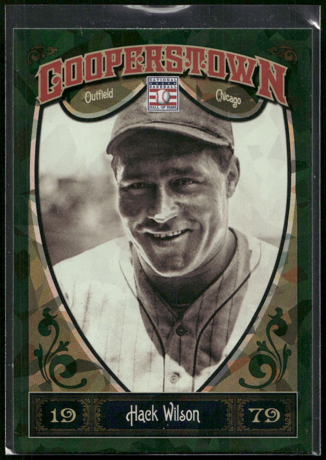 2013 Panini Cooperstown #23 Hack Wilson Green Crystal