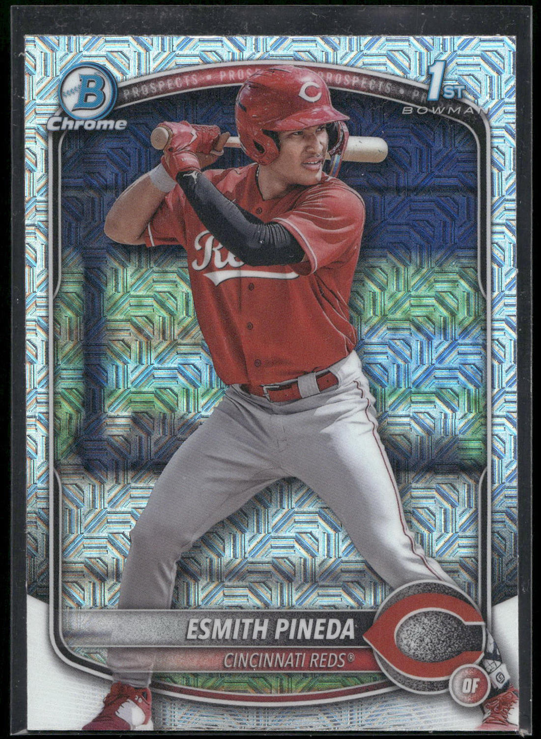2025 Bowman #BCP-37 Esmith Pineda Chrome Prospects Mojo Refractor