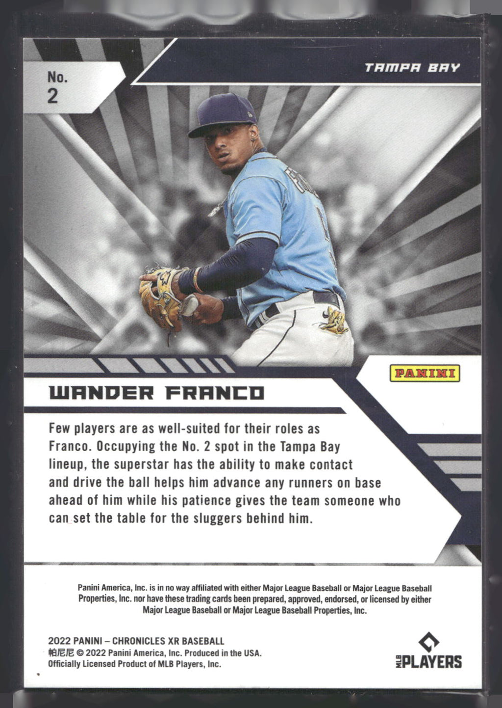 2022 Panini Chronicles #2 Wander Franco XR