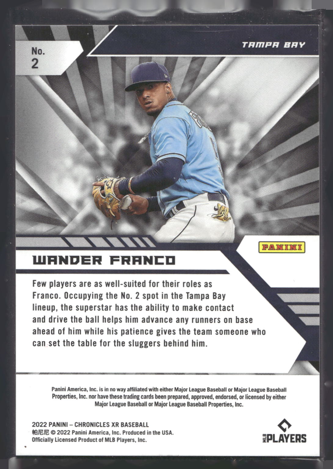 2022 Panini Chronicles #2 Wander Franco XR
