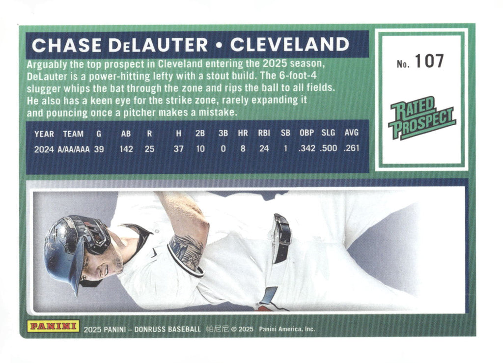 2025 Donruss #107 Chase DeLauter