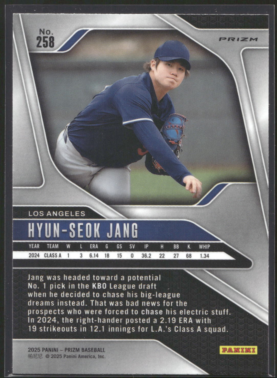 2025 Panini Prizm #258 Hyun-Seok Jang Green Ice Prizms