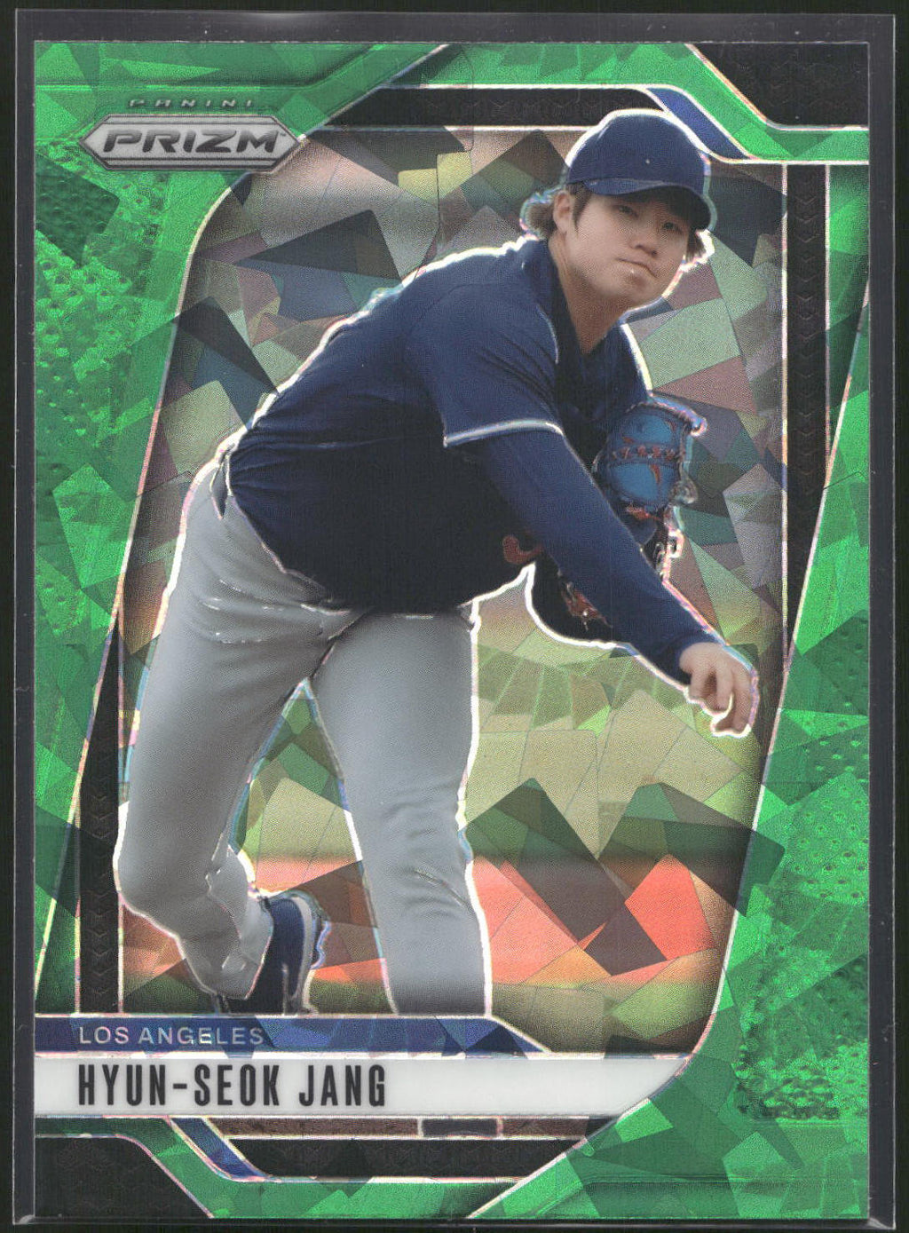 2025 Panini Prizm #258 Hyun-Seok Jang Green Ice Prizms