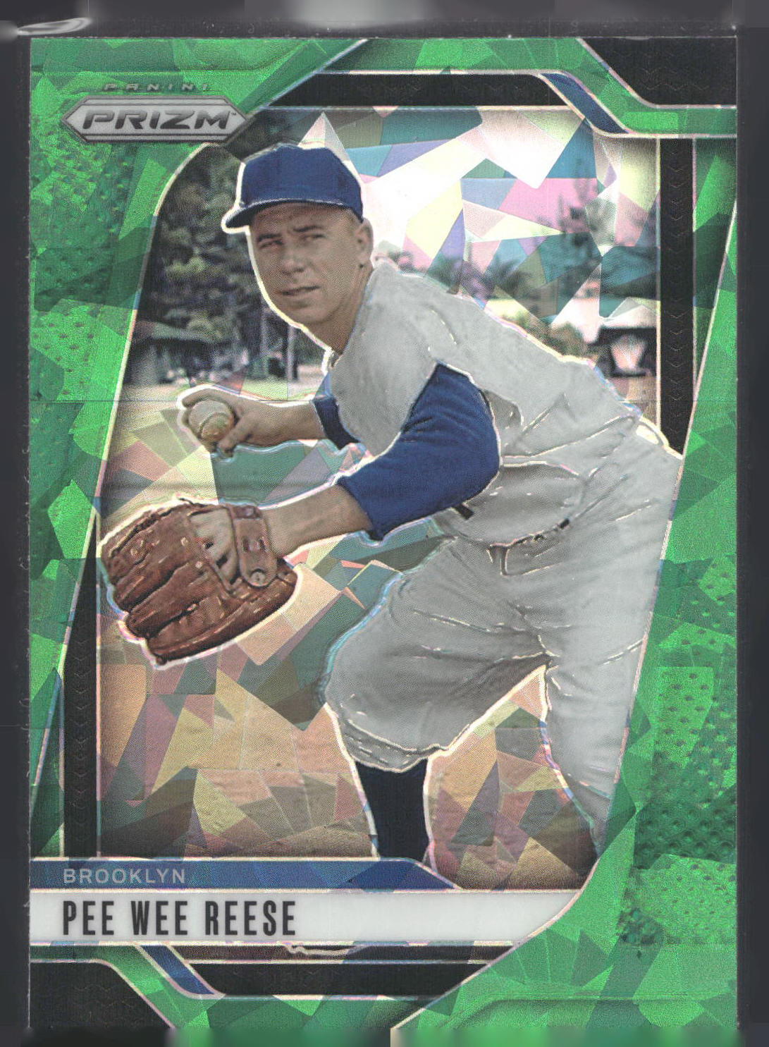 2025 Panini Prizm #11 Pee Wee Reese Green Ice Prizms
