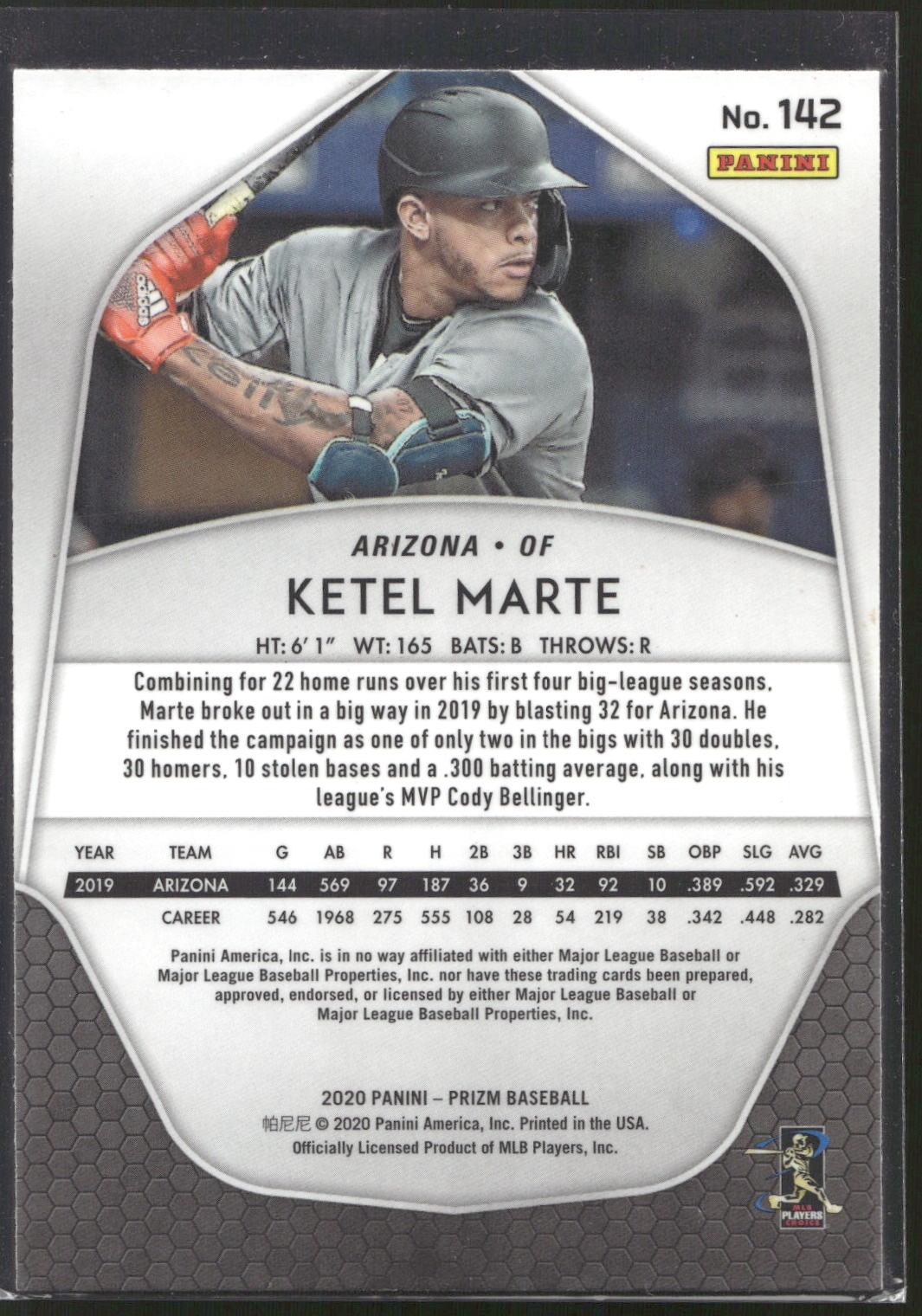 2020 Panini Prizm #142 Ketel Marte