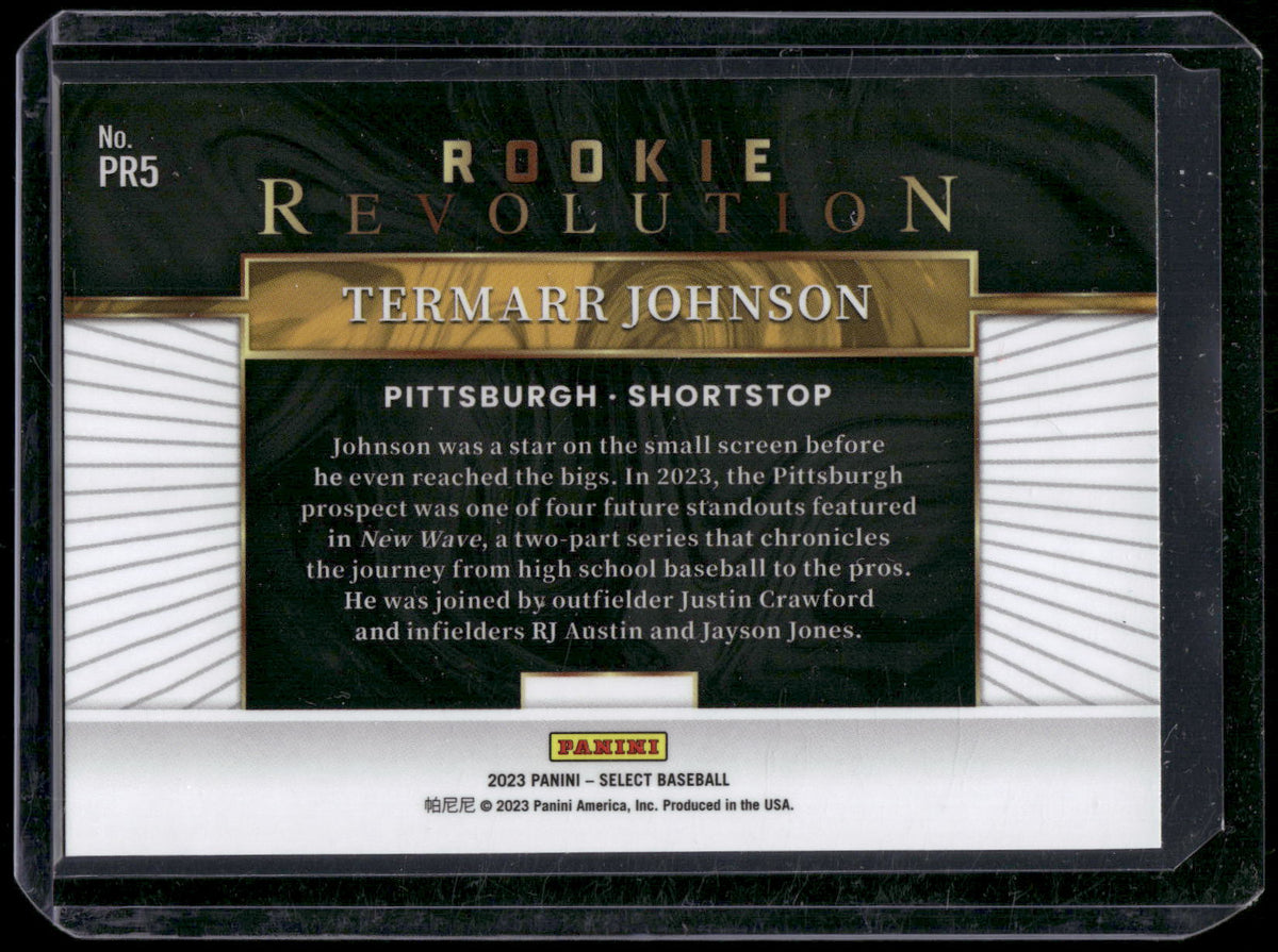 2023 Panini Select #PR5 Termarr Johnson Rookie Revolution