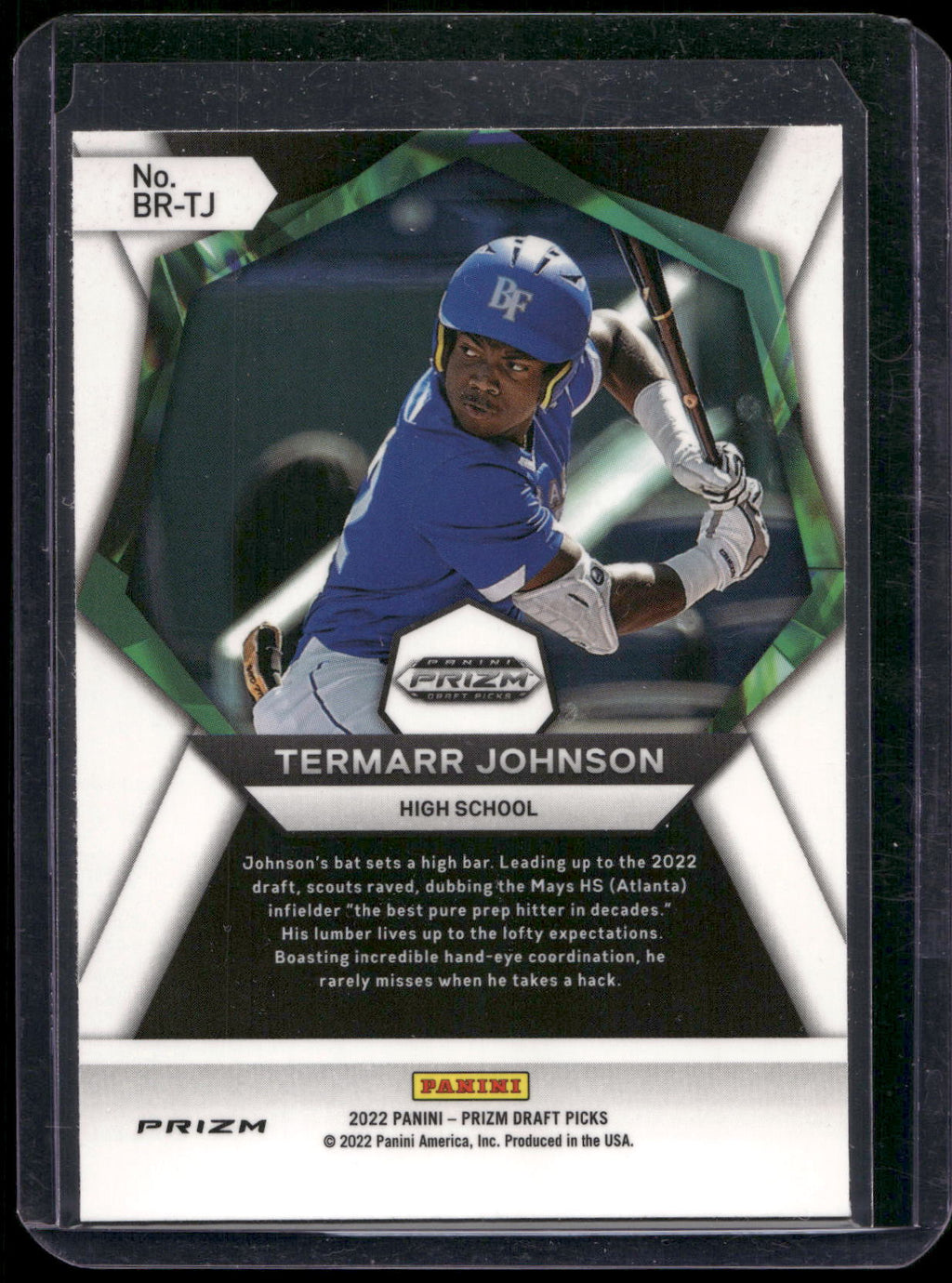2022 Panini Prizm Draft Picks #BR-TJ Termarr Johnson Brilliance Prizms Wave