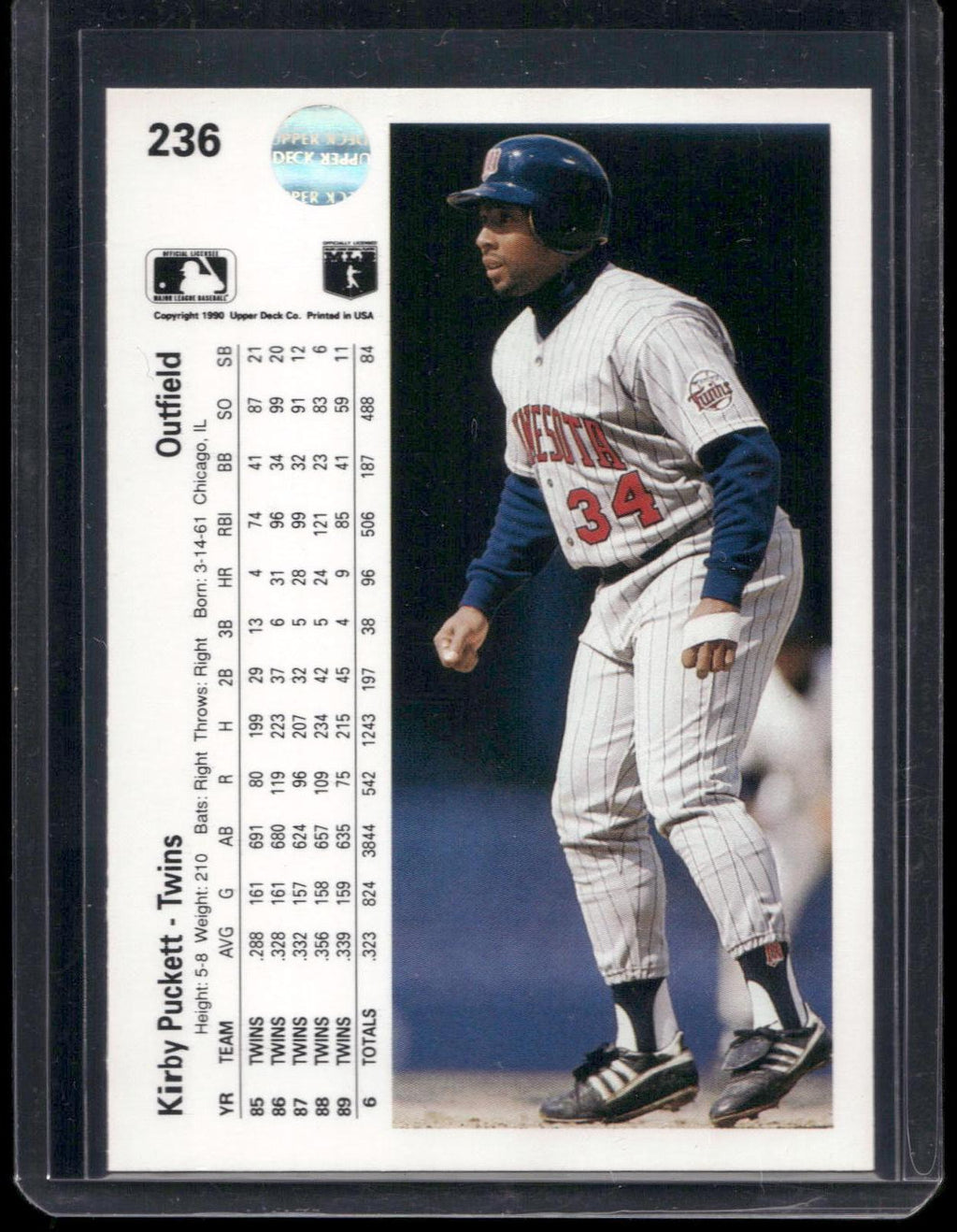 1990 Upper Deck #236 Kirby Puckett