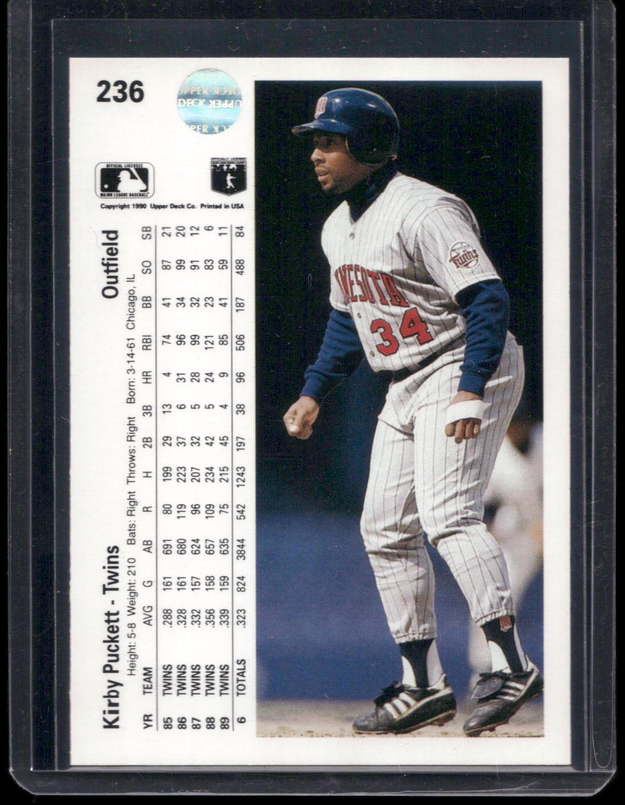 1990 Upper Deck #236 Kirby Puckett