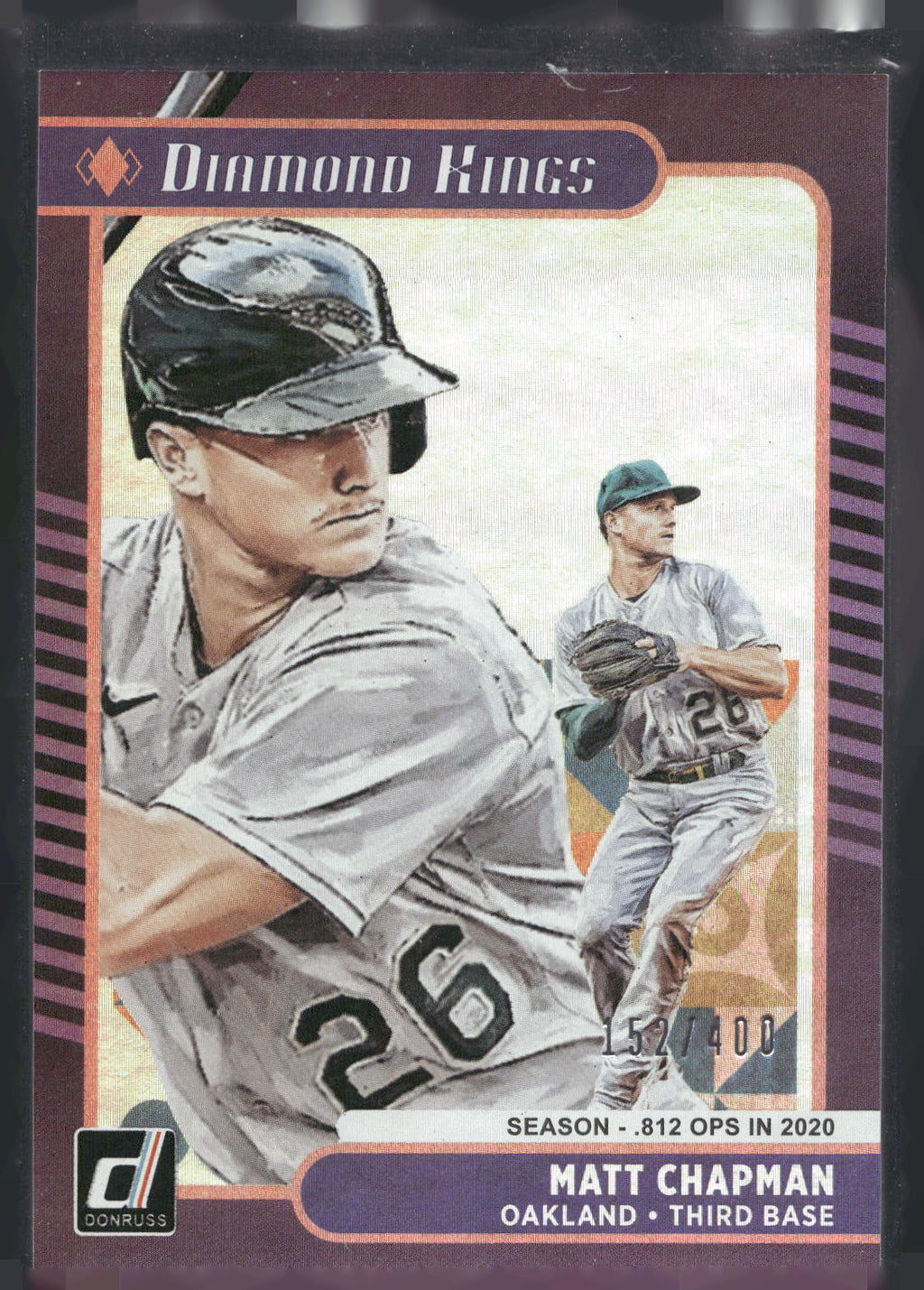 2021 Donruss #11 Matt Chapman Season Stat Line #/400